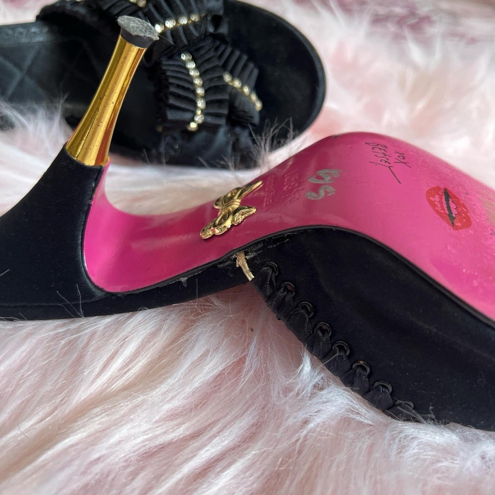 90s / 2000s vintage Betsey Johnson mule heels 💋 - Picture 5 of 8